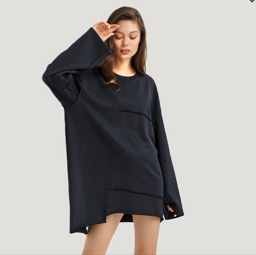 Nap Loungewear Edgy Oblique Oversized Sweatshirt